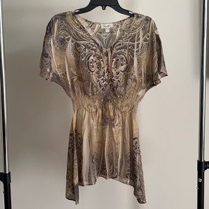 Printed Flowy Blouse